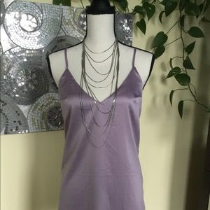 Silk light Purple Cami Dress